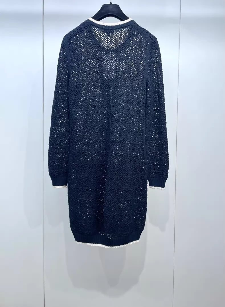 Chanel 24P black knit dress