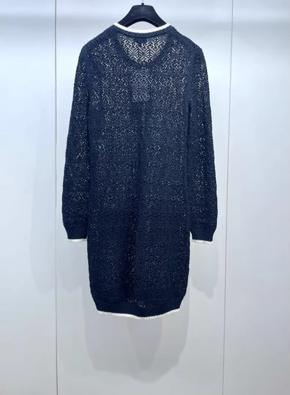Chanel 24P black knit dress