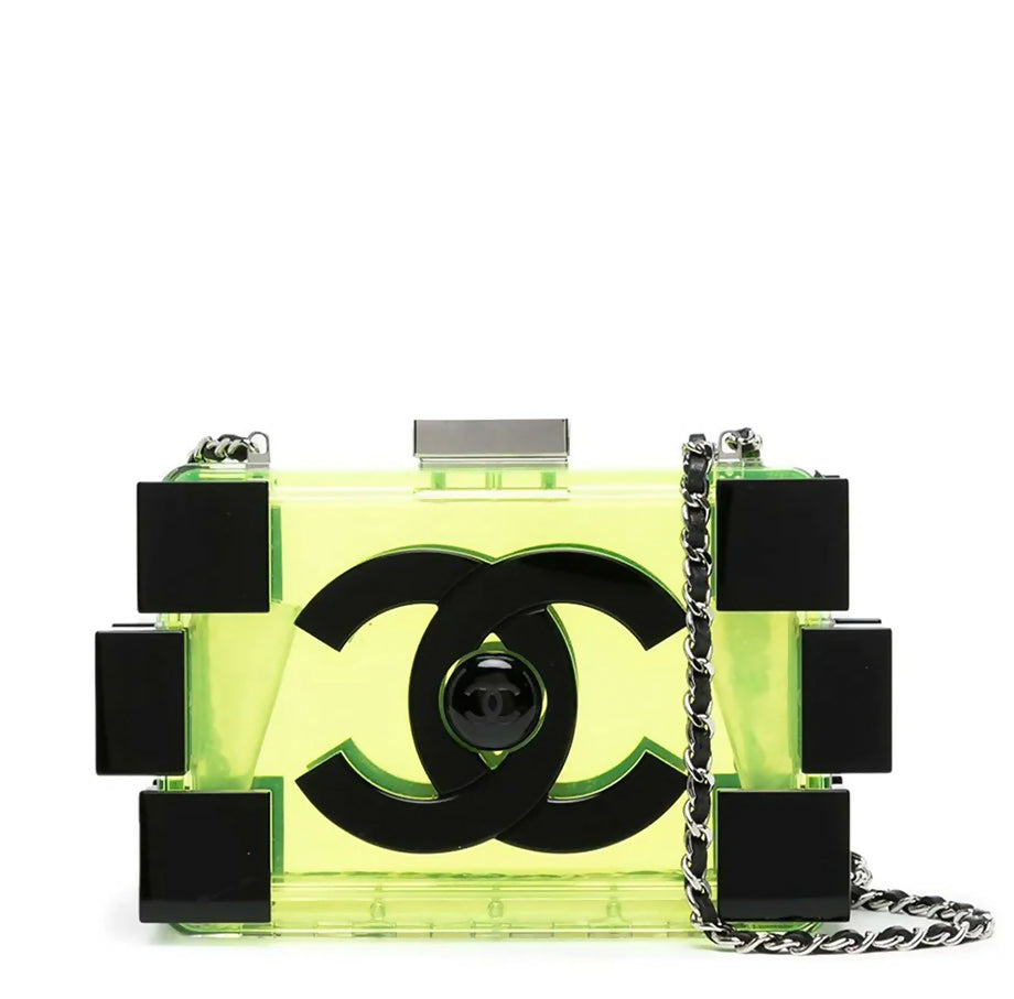 Chanel Yellow Lucite Lego Clutch, 2012