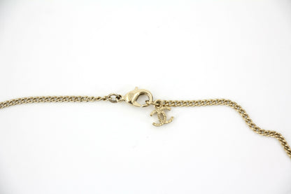 Chanel F16V Rhinestone Classic CC Double-Sided Chain Adjustable Clasp Necklace