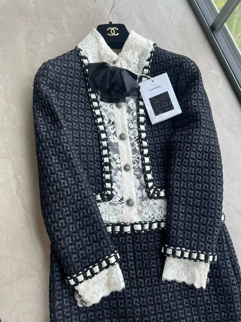 Chanel 16A black & white dress