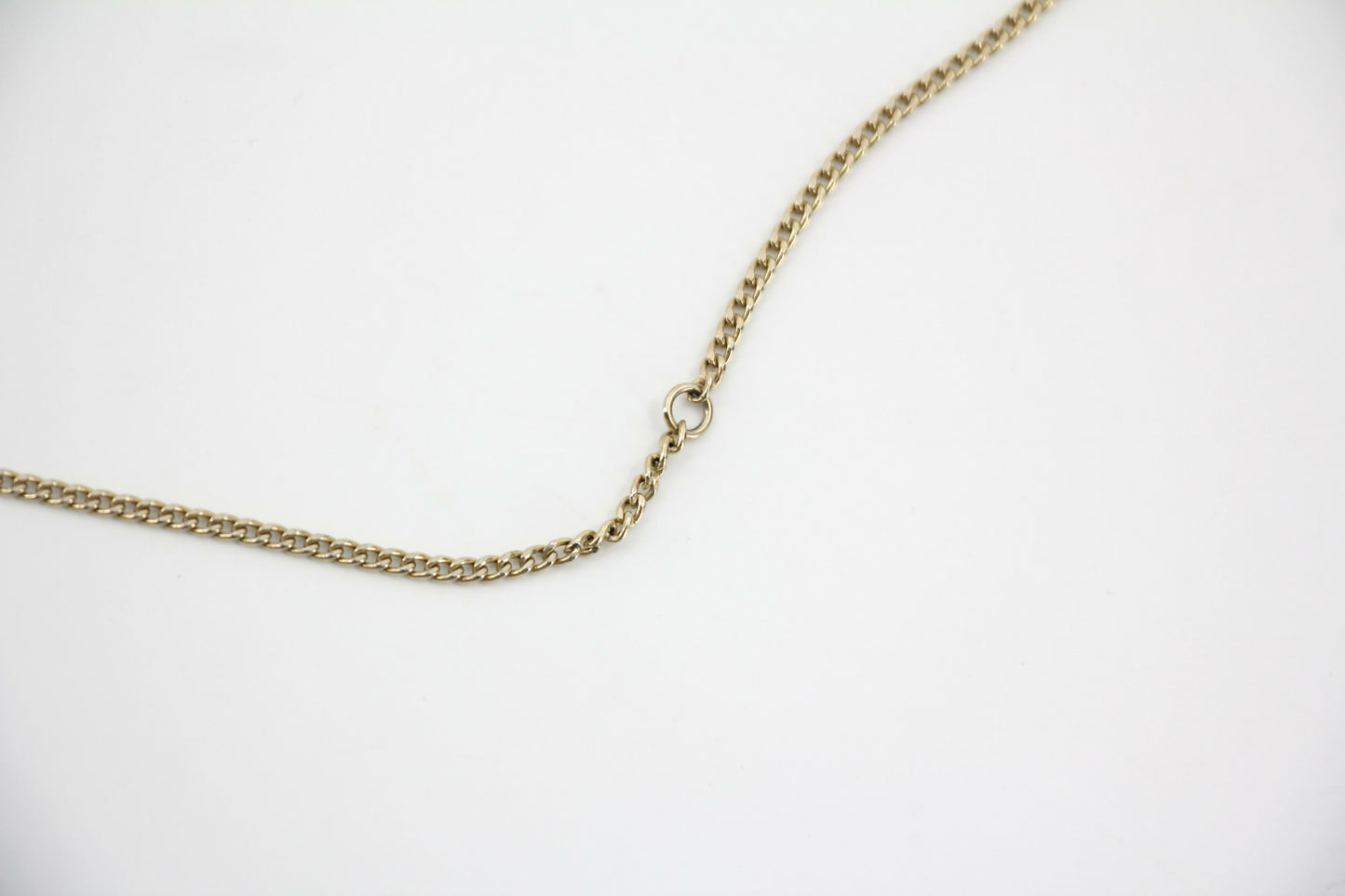 Chanel F16V Rhinestone Classic CC Double-Sided Chain Adjustable Clasp Necklace