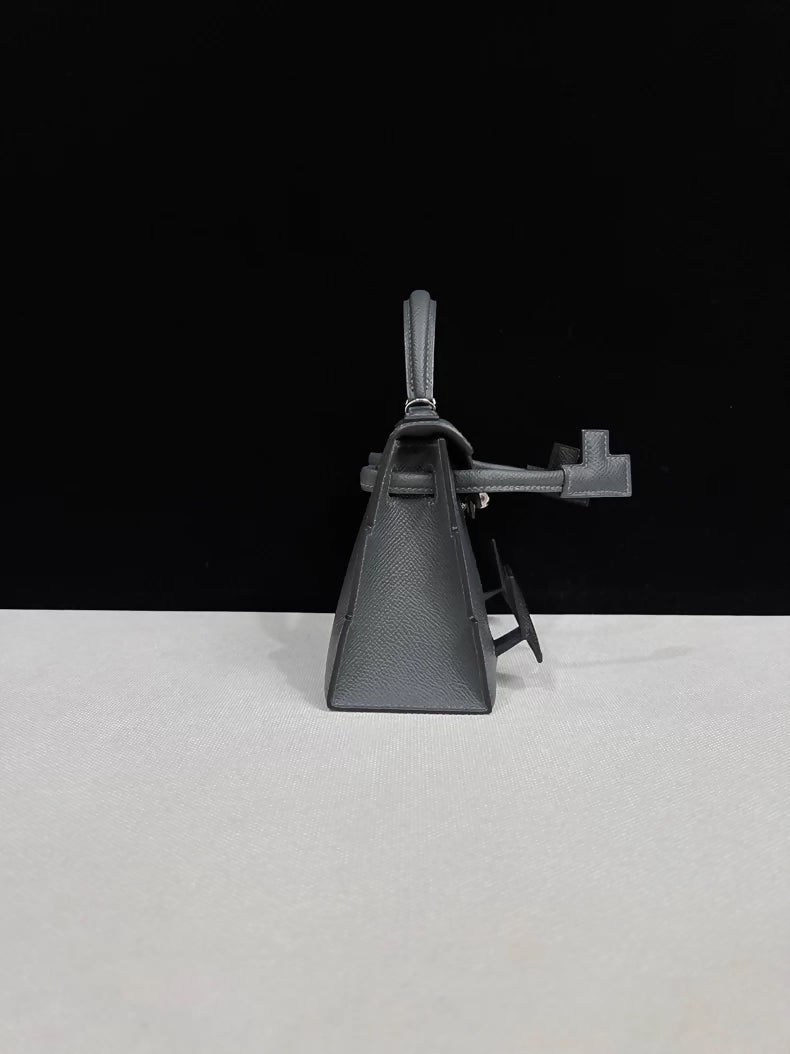Hermes Kelly Doll Picto Gris Misty/Gris Meyer/Vert Fizz/Noir/Alezan Epsom palladium hardware