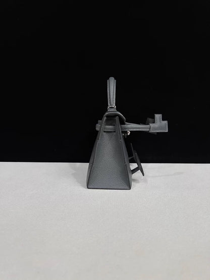Hermes Kelly Doll Picto Gris Misty/Gris Meyer/Vert Fizz/Noir/Alezan Epsom palladium hardware