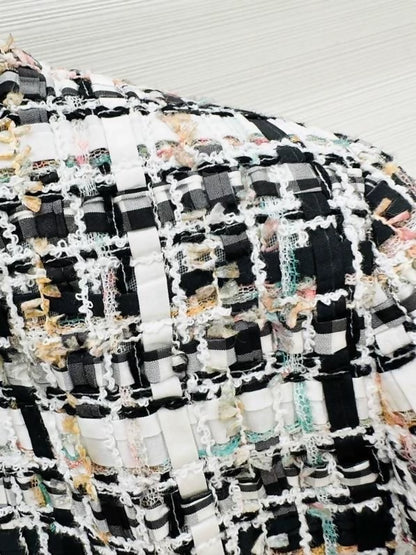 Chanel early spring woven fringed jacket
