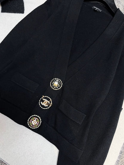Chanel 22A black cardigan