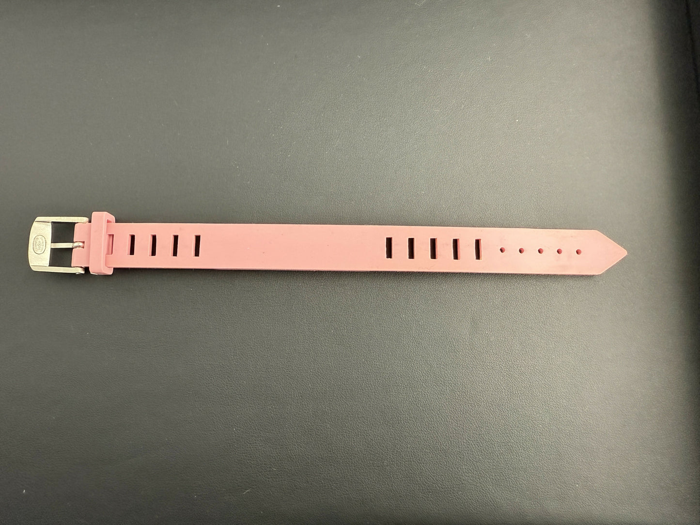 Chanel Vintage 99P Rubber Pink with Peach Wording Bracelet