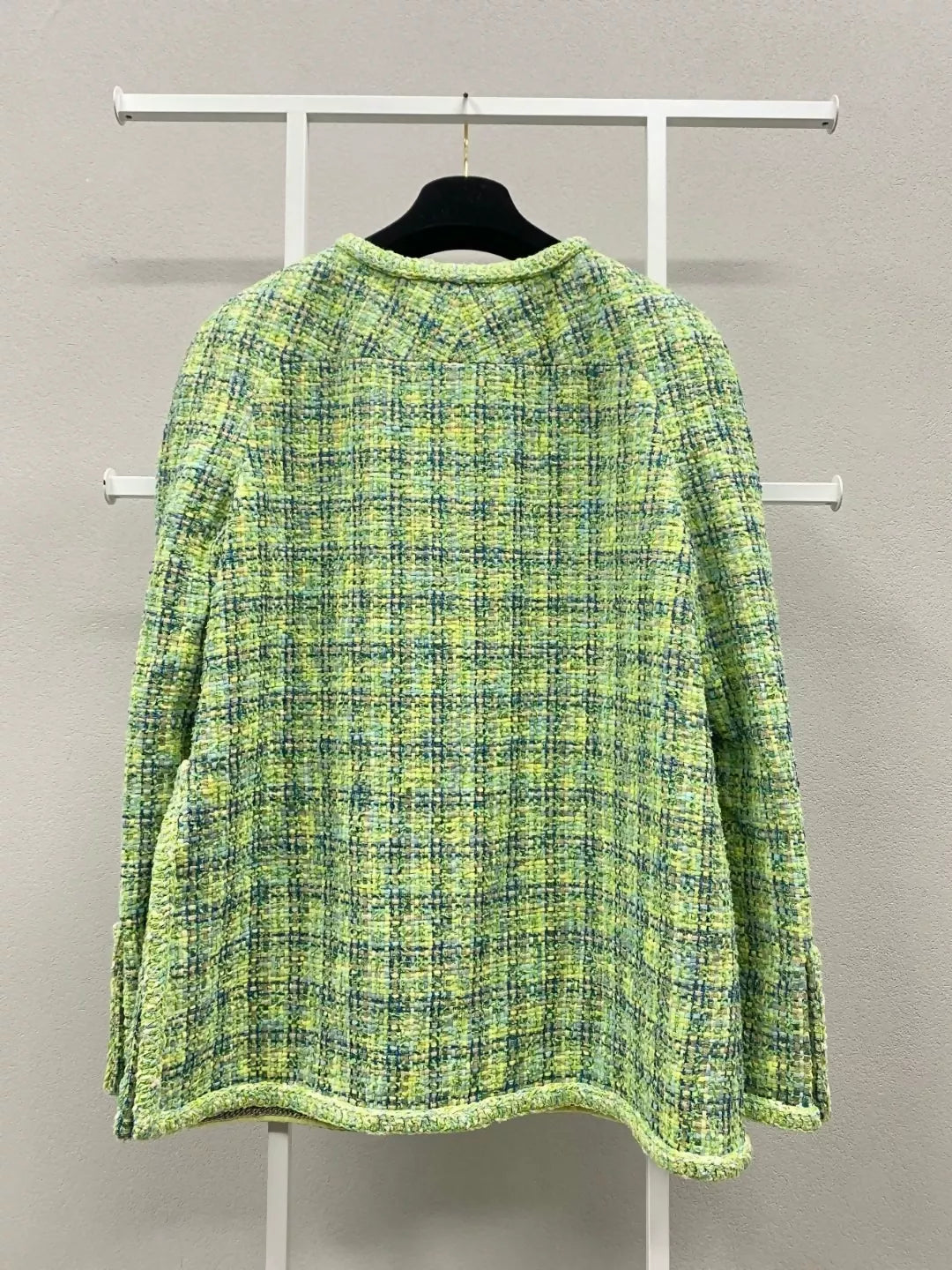 Chanel 19P Green tweed jacket