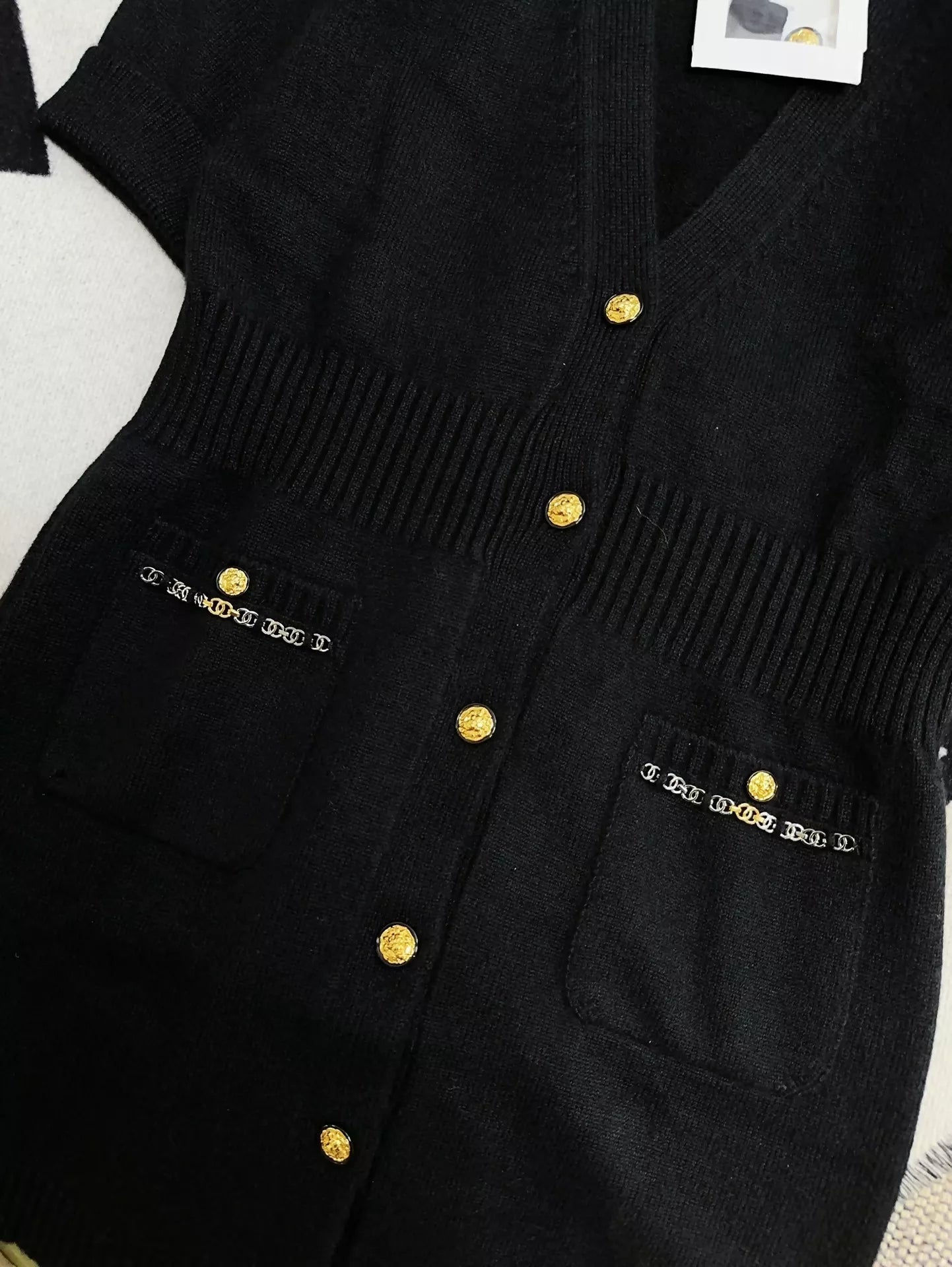 Chanel 22B black cashmere dress