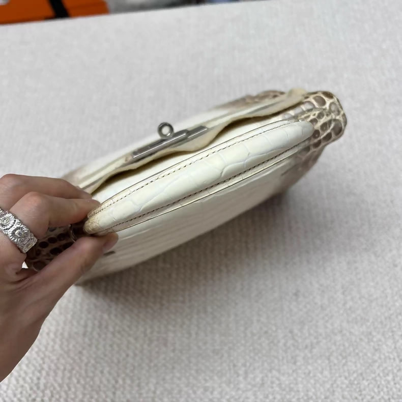 Hermès Kelly 28 Himalaya leather palladium hardware