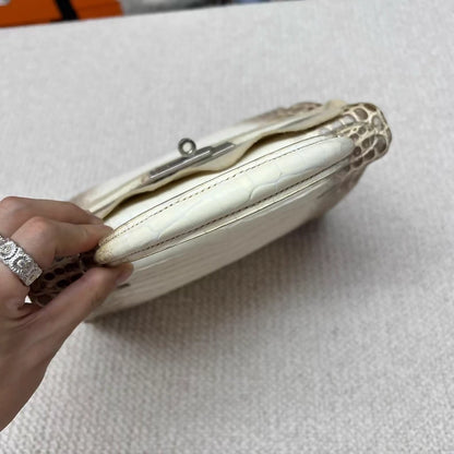 Hermès Kelly 28 Himalaya leather palladium hardware