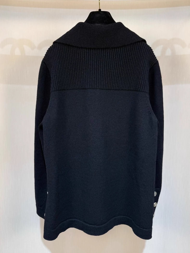 Chanel 24k black cardigan