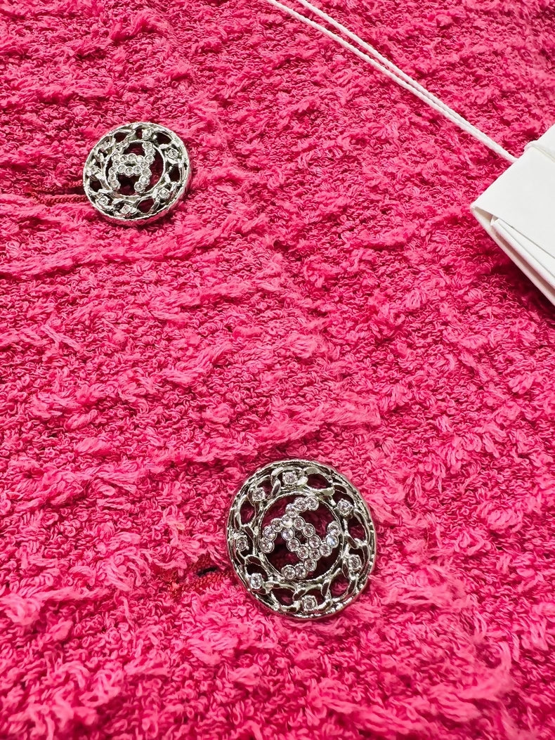 Chanel 22S pink tweed Vest Dress