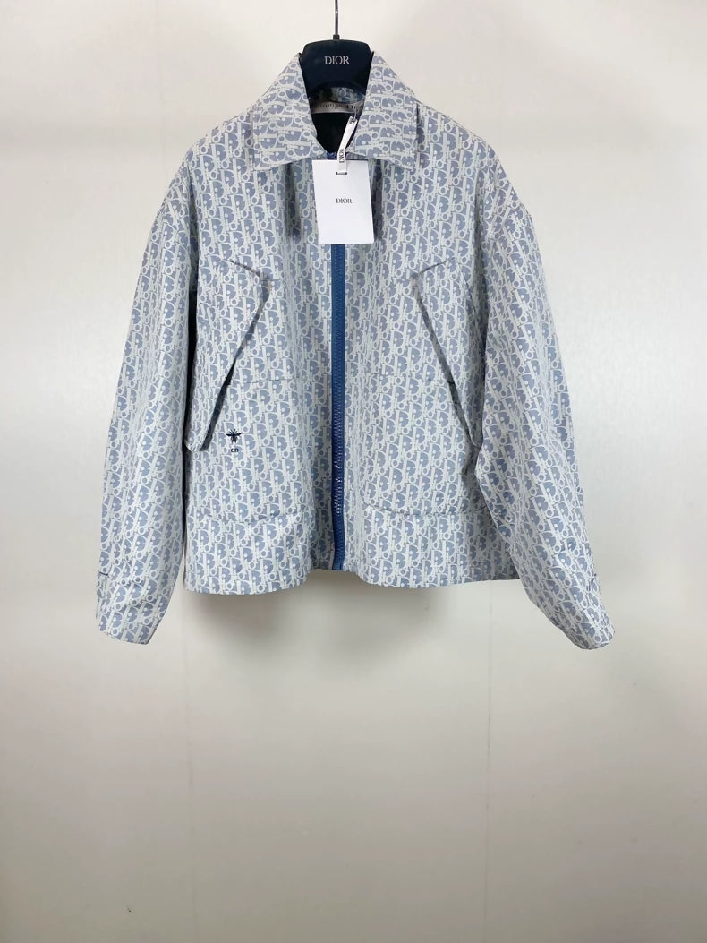 DIOR 2025 Taffeta Jacquard Printed Jacket