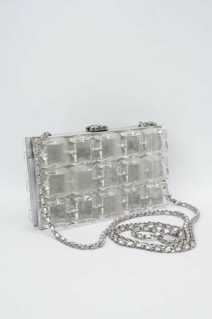 Chanel ice cube clutch bag