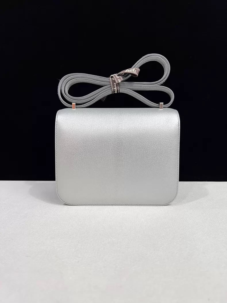 Hermes Constance 19 Olympic Silver leather palladium hardware