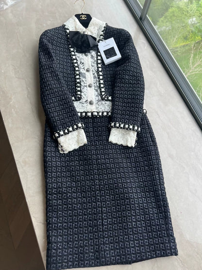 Chanel 16A black & white dress