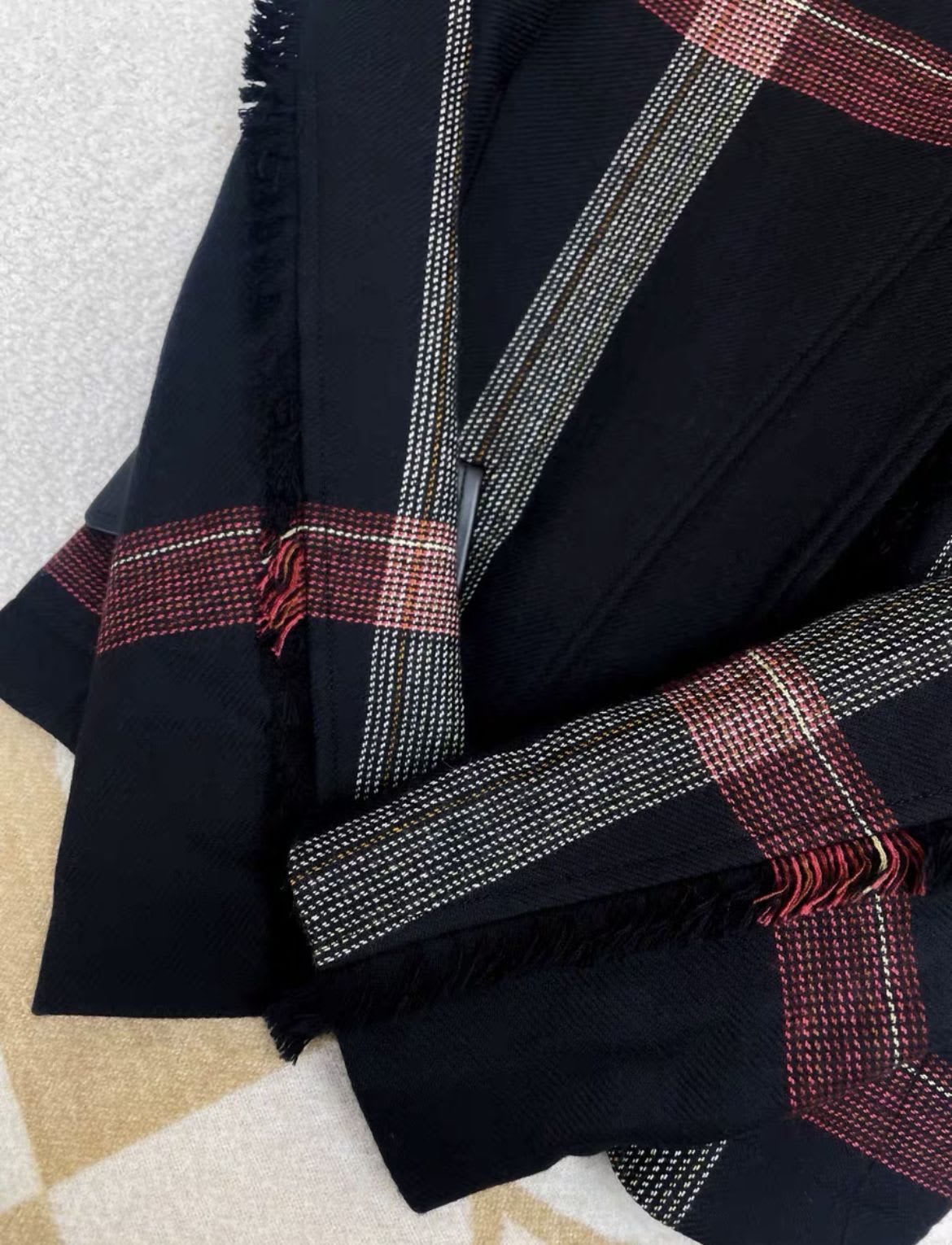 Hermès 2020 Plaid Biker Jacket