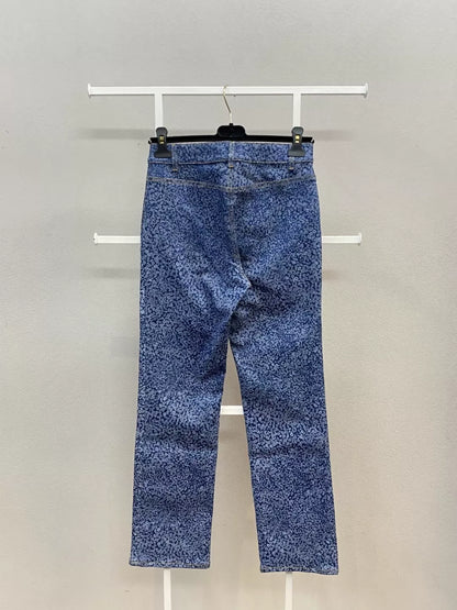 CHANEL 21B Camellia Jeans