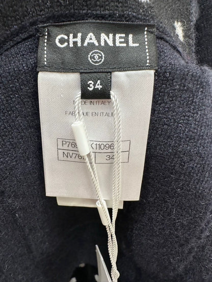 Chanel 24P black cashmere cardigan