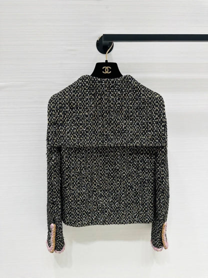 Chanel 24k black/gold tweed jacket