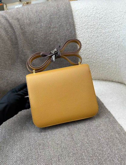 hermes constant 19 caramel epsom leather gold hardware