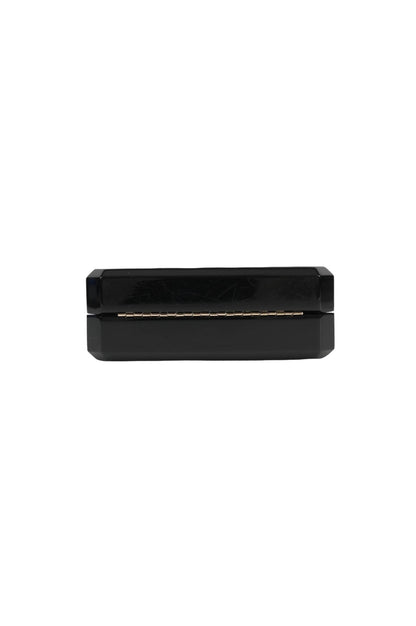 Chanel Minaudiere Perfume Clutch Black Acrylic Light Gold Hardware minaudiere