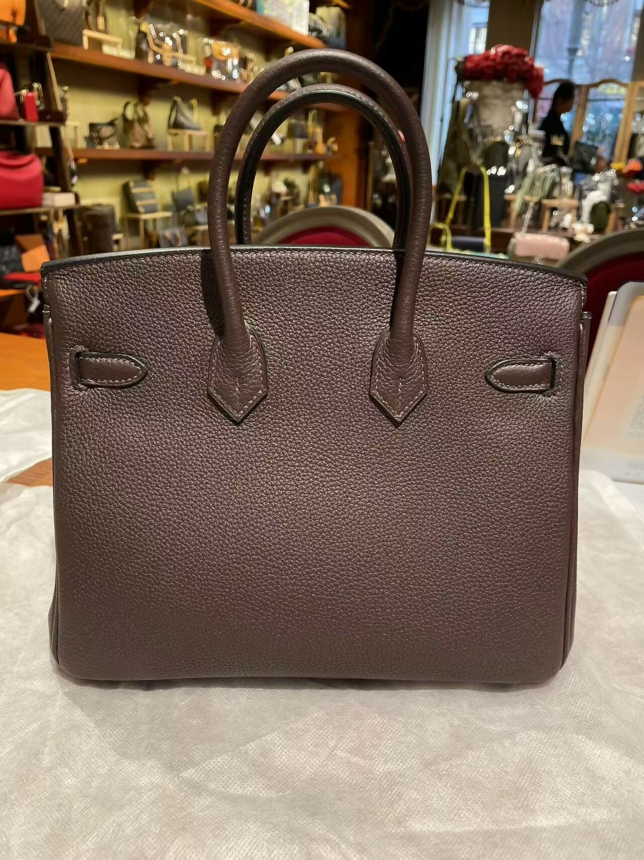 Hermes Birkin 25 47 Chocolat Togo GHW