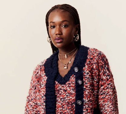 Chanel 2023 Multicolor Gold N 5 Timeless Large Hoop Earrings