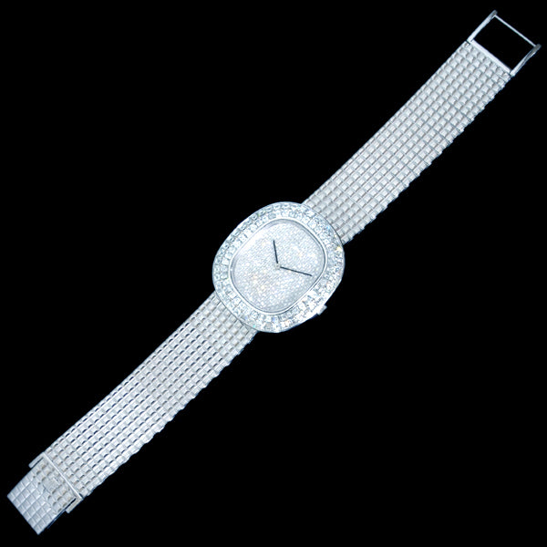 Audemars Piguet 1875 Large Natural Diamonds 18K White Gold Men's Manual Wind