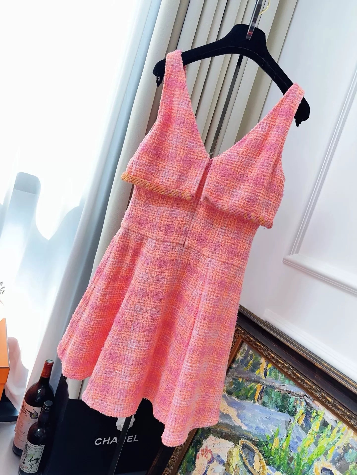 Chanel 24C Pink tweed Dress