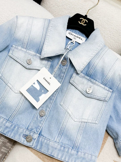 Chanel 24M Coco Beach Collection Blue Denim Jacket