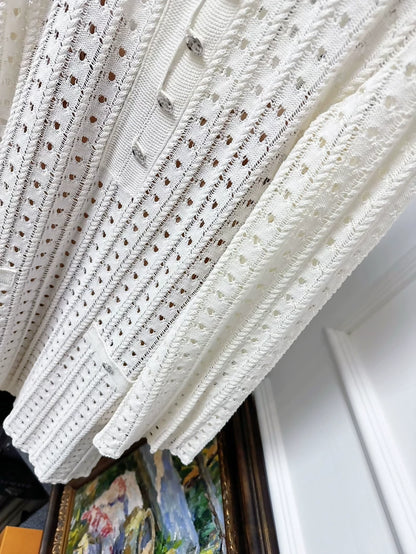 Chanel 23A Métiers d'Art ecru dress