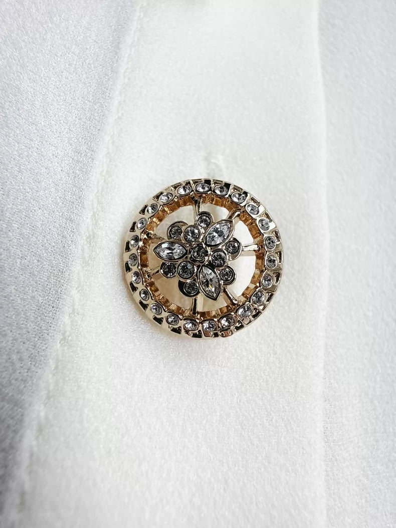 Chanel 25S off-white silk shirt