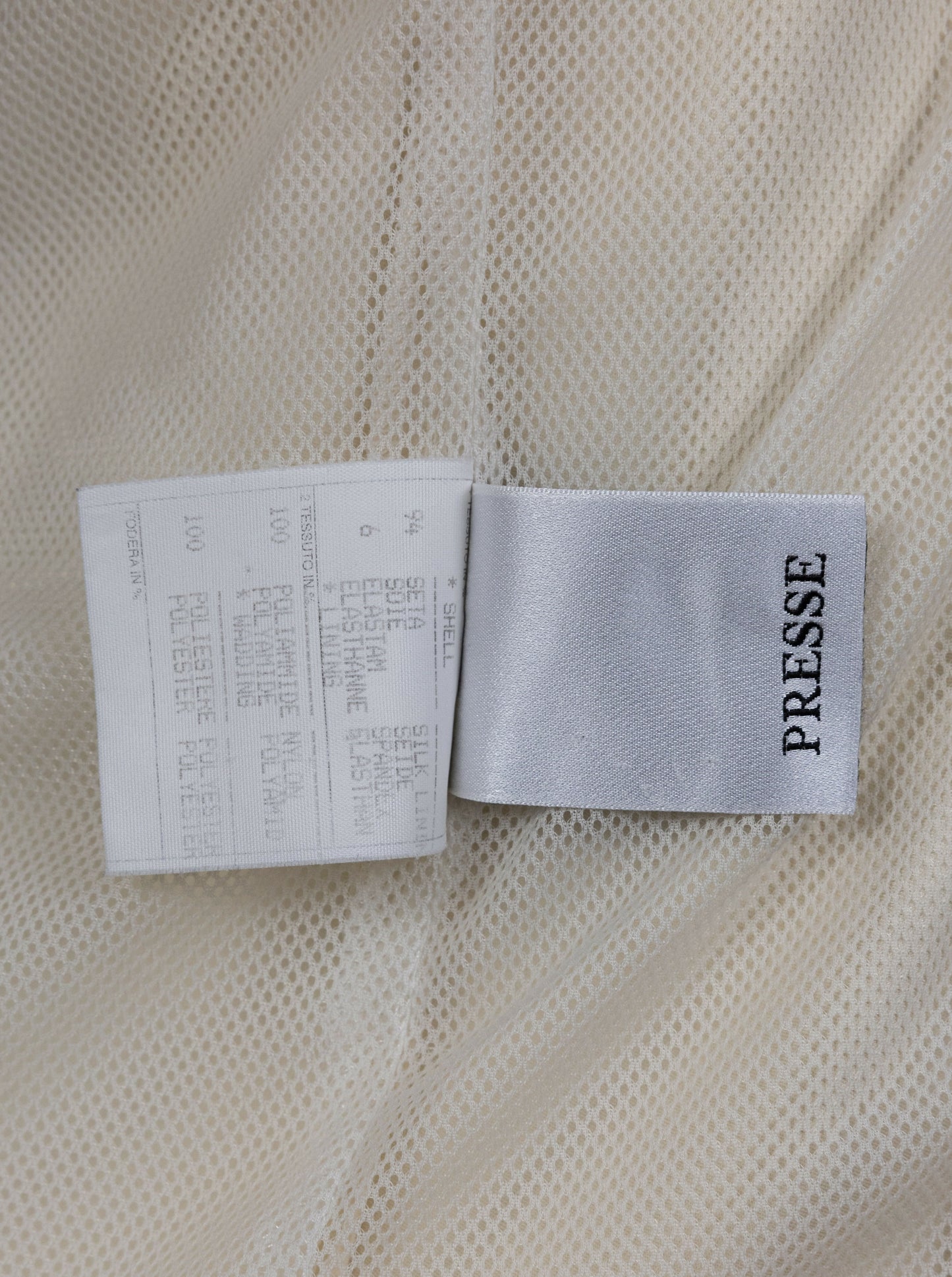 Chanel 2002 Spring/Summer Vintage Cream CC Logo Star Bomber Jacket