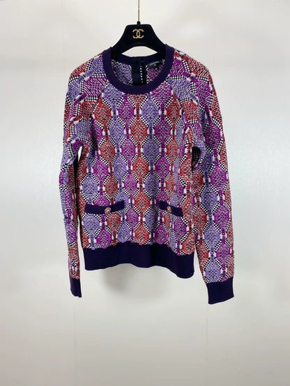 Chanel 16K purple-red sweater