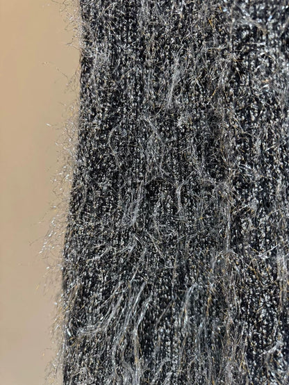Chanel 19P silver thread tassel dress