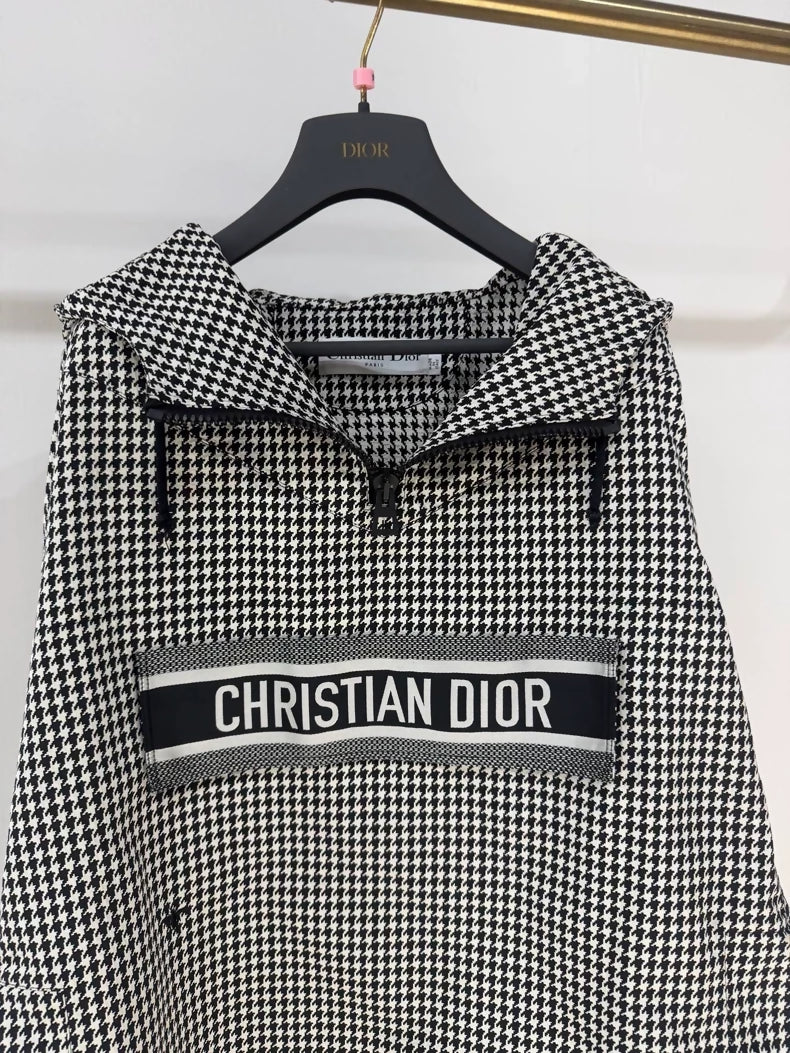 Dior houndstooth windbreaker jacket