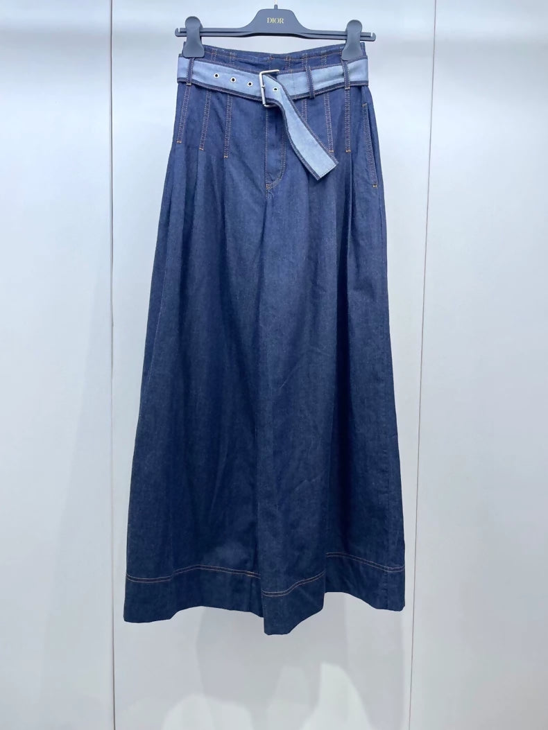Dior wide-leg denim pants