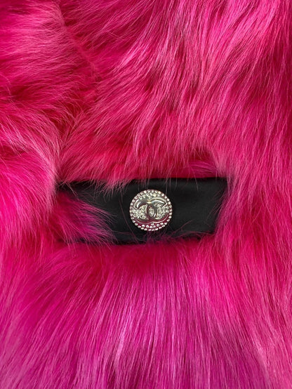 Chanel 23N Fuchsia Reversible Fur Vest