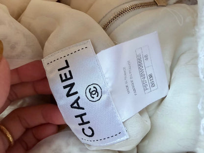 Chanel 2015  White Lace Crochet Dress