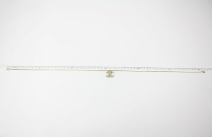 Chanel F16V Rhinestone Classic CC Double-Sided Chain Adjustable Clasp Necklace