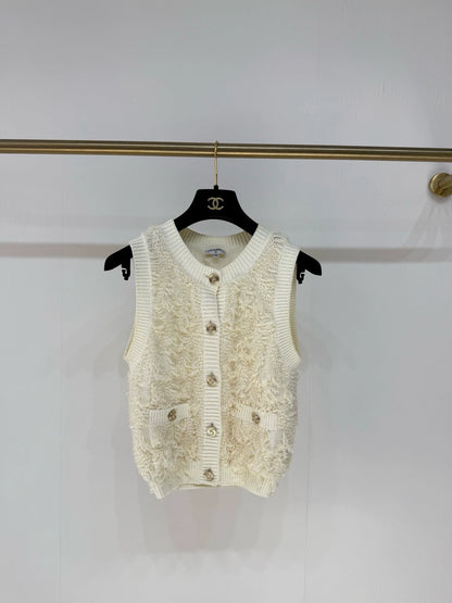 Chanel 21S ecru cardigan