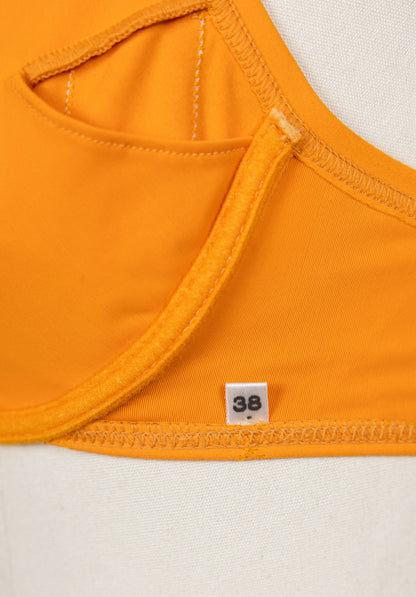 Chanel 1994 Cruise Vintage Orange Logo Quilted Bikini