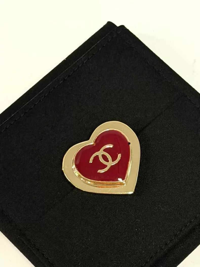 Chanel 26P Red Heart Brooch