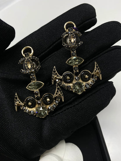 Chanel 18A anchor earrings