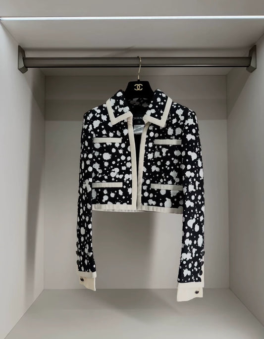 Chanel 2015 Black and White jacket & skirt