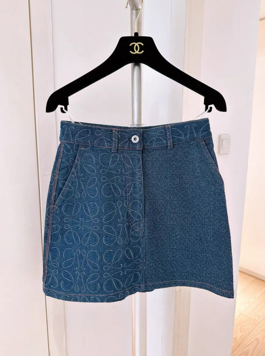 LOEWE Loewe denim skirt - 34 Skirt - Used fashion item from Wararni