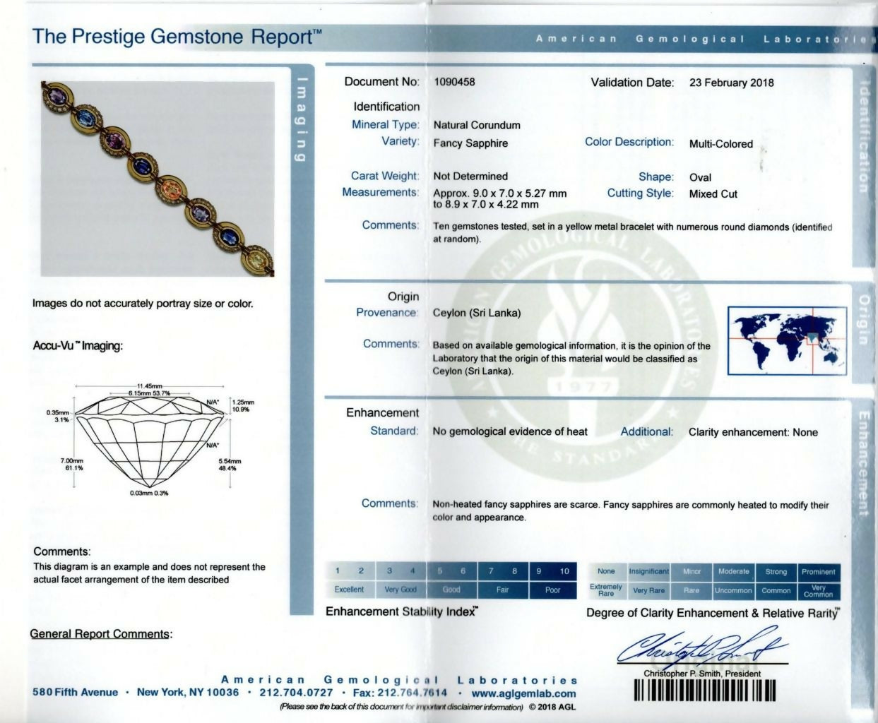 Bvlgari Certified Natural Unheated Multi Color Sapphire and Diamond Bracelet