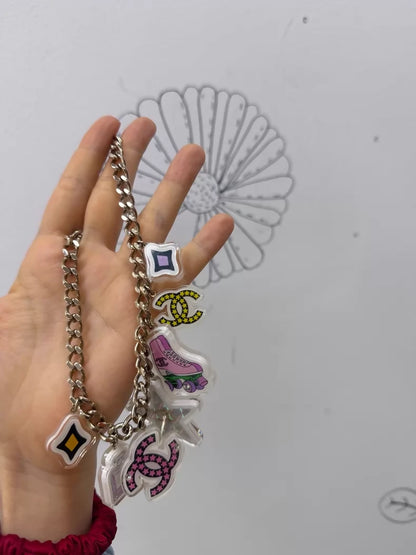 Chanel 24C Limited Edition charms Acrylic Colourful Choker Necklace